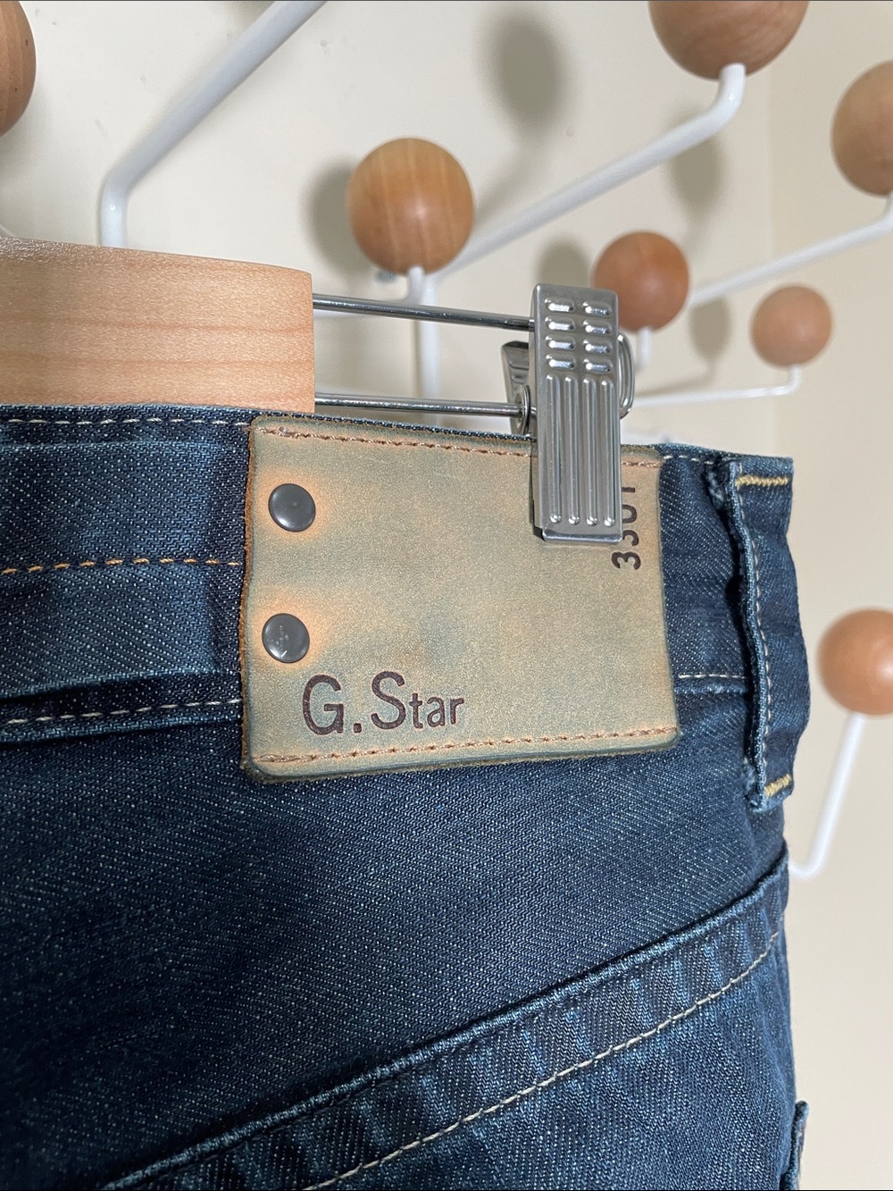 G-Star - Straight Legged Wide Denim Jeans Dark Blue - 31 x 34 - Picture 2 of 11